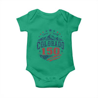 Colorado Rocky Mountains 150th Anniversary Baby Onesie Sesquicentennial 1876 2026 Patriotic Graphic