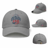 Colorado Rocky Mountains 150th Anniversary Baseball Cap Sesquicentennial 1876 2026 Patriotic Graphic