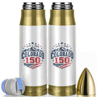 Colorado Rocky Mountains 150th Anniversary Bullet Tumbler Sesquicentennial 1876 2026 Patriotic Graphic