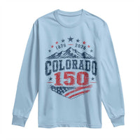 Colorado Rocky Mountains 150th Anniversary Long Sleeve Shirt Sesquicentennial 1876 2026 Patriotic Graphic