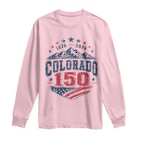 Colorado Rocky Mountains 150th Anniversary Long Sleeve Shirt Sesquicentennial 1876 2026 Patriotic Graphic