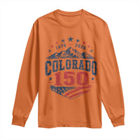 Colorado Rocky Mountains 150th Anniversary Long Sleeve Shirt Sesquicentennial 1876 2026 Patriotic Graphic