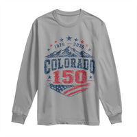 Colorado Rocky Mountains 150th Anniversary Long Sleeve Shirt Sesquicentennial 1876 2026 Patriotic Graphic
