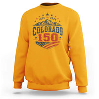 Colorado Rocky Mountains 150th Anniversary Sweatshirt Sesquicentennial 1876 2026 Patriotic Graphic