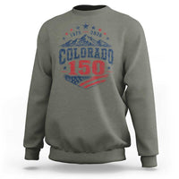 Colorado Rocky Mountains 150th Anniversary Sweatshirt Sesquicentennial 1876 2026 Patriotic Graphic
