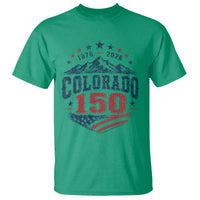 Colorado Rocky Mountains 150th Anniversary T Shirt Sesquicentennial 1876 2026 Patriotic Graphic