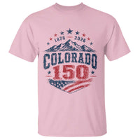 Colorado Rocky Mountains 150th Anniversary T Shirt Sesquicentennial 1876 2026 Patriotic Graphic