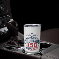 Colorado Rocky Mountains 150th Anniversary Tumbler Cup Sesquicentennial 1876 2026 Patriotic Graphic