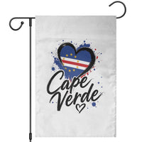 Cape Verde Flag Heart Garden Flag Cabo Verde Pride Verdean Love