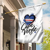 Cape Verde Flag Heart Garden Flag Cabo Verde Pride Verdean Love