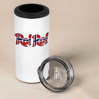 Funny Norway Flag Ro Ro Typography Graphic 4 in 1 Can Cooler Tumbler Norge Norwegian Flag Football Fans