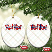 Funny Norway Flag Ro Ro Typography Graphic Ceramic Ornament Norge Norwegian Flag Football Fans