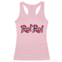 Funny Norway Flag Ro Ro Typography Graphic Racerback Tank Top Norge Norwegian Flag Football Fans