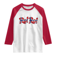Funny Norway Flag Ro Ro Typography Graphic Raglan Shirt Norge Norwegian Flag Football Fans