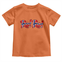Funny Norway Flag Ro Ro Typography Graphic Toddler T Shirt Norge Norwegian Flag Football Fans