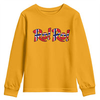 Funny Norway Flag Ro Ro Typography Graphic Youth Sweatshirt Norge Norwegian Flag Football Fans