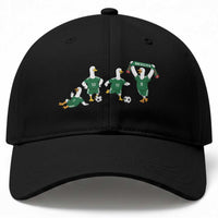 Funny Mexico Merlin the Duck Playing Soccer Graphic Baseball Cap Mexican Spirit Football Fans Cheer