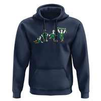 Funny Mexico Merlin the Duck Playing Soccer Graphic Hoodie Mexican Spirit Football Fans Cheer