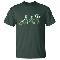 Funny Mexico Merlin the Duck Playing Soccer Graphic T Shirt Mexican Spirit Football Fans Cheer