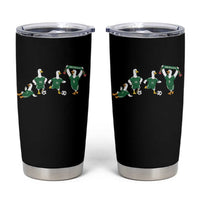 Funny Mexico Merlin the Duck Playing Soccer Graphic Tumbler Cup Mexican Spirit Football Fans Cheer