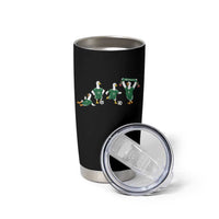 Funny Mexico Merlin the Duck Playing Soccer Graphic Tumbler Cup Mexican Spirit Football Fans Cheer