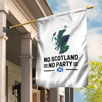 No Scotland No Party Tartan Plaid and Map Garden Flag Vintage Scottish Football Supporter Sports Fans Spirit
