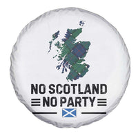No Scotland No Party Tartan Plaid and Map Spare Tire Cover Vintage Scottish Football Supporter Sports Fans Spirit