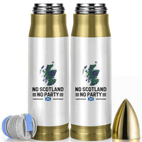 No Scotland No Party Tartan Plaid and Map Bullet Tumbler Vintage Scottish Football Supporter Sports Fans Spirit