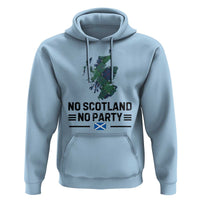 No Scotland No Party Tartan Plaid and Map Hoodie Vintage Scottish Football Supporter Sports Fans Spirit