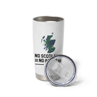 No Scotland No Party Tartan Plaid and Map Tumbler Cup Vintage Scottish Football Supporter Sports Fans Spirit