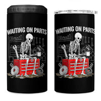 Waiting On Parts Skeleton Mechanic 4 in 1 Can Cooler Tumbler Funny Sarcastic Auto Garage Repair Tech