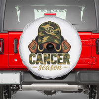 Zodiac Queen Cancer Season Retro Camo Camouflage Graphic Spare Tire Cover June July Horoscope Birthday Gift Melanin Women