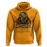 Zodiac Queen Cancer Season Retro Camo Camouflage Graphic Hoodie June July Horoscope Birthday Gift Melanin Women