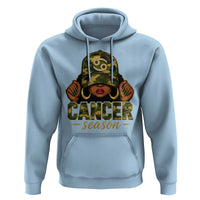Zodiac Queen Cancer Season Retro Camo Camouflage Graphic Hoodie June July Horoscope Birthday Gift Melanin Women