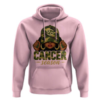 Zodiac Queen Cancer Season Retro Camo Camouflage Graphic Hoodie June July Horoscope Birthday Gift Melanin Women