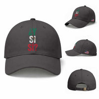 Y Si Si Vintage Mexican Flag Baseball Cap What If Spanish Slang Mexico Soccer Football Fans