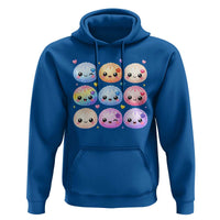 Kawaii Glitter Dumpling Bao Dim Sum Graphic Hoodie Cute Pastel Foodie Squishy Hearts and Flowers