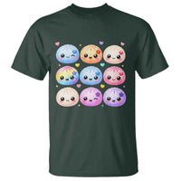 Kawaii Glitter Dumpling Bao Dim Sum Graphic T Shirt Cute Pastel Foodie Squishy Hearts and Flowers