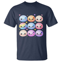 Kawaii Glitter Dumpling Bao Dim Sum Graphic T Shirt Cute Pastel Foodie Squishy Hearts and Flowers