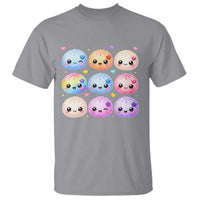 Kawaii Glitter Dumpling Bao Dim Sum Graphic T Shirt Cute Pastel Foodie Squishy Hearts and Flowers