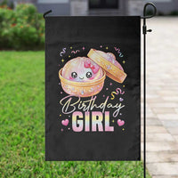 Kawaii Birthday Girl Glitter Dumpling Graphic Garden Flag Cute Pink Bow Dim Sum Party Gift
