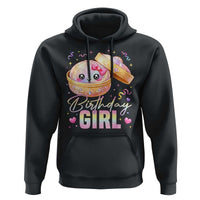 Kawaii Birthday Girl Glitter Dumpling Graphic Hoodie Cute Pink Bow Dim Sum Party Gift