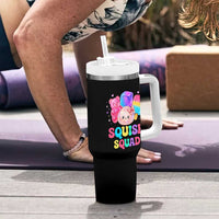 Squish Squad Kawaii Glitter Dumpling and Candy Graphic Tumbler With Handle Cute Gummy Bear Popsicle