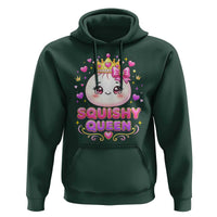 Squishy Queen Kawaii Glitter Dumpling Graphic Hoodie Cute Tiara Crown and Pink Bow