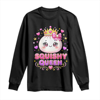 Squishy Queen Kawaii Glitter Dumpling Graphic Long Sleeve Shirt Cute Tiara Crown and Pink Bow