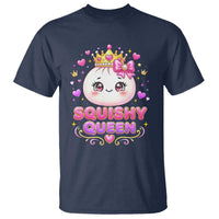 Squishy Queen Kawaii Glitter Dumpling Graphic T Shirt Cute Tiara Crown and Pink Bow