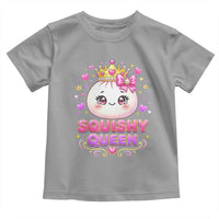 Squishy Queen Kawaii Glitter Dumpling Graphic Toddler T Shirt Cute Tiara Crown and Pink Bow