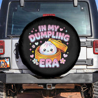 In My Dumpling Era Kawaii Pastel Graphic Spare Tire Cover Retro Groovy Glitter Bao Steamer Basket