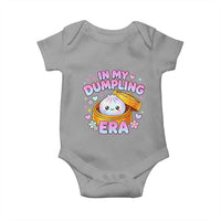 In My Dumpling Era Kawaii Pastel Graphic Baby Onesie Retro Groovy Glitter Bao Steamer Basket