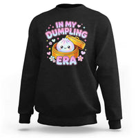 In My Dumpling Era Kawaii Pastel Graphic Sweatshirt Retro Groovy Glitter Bao Steamer Basket